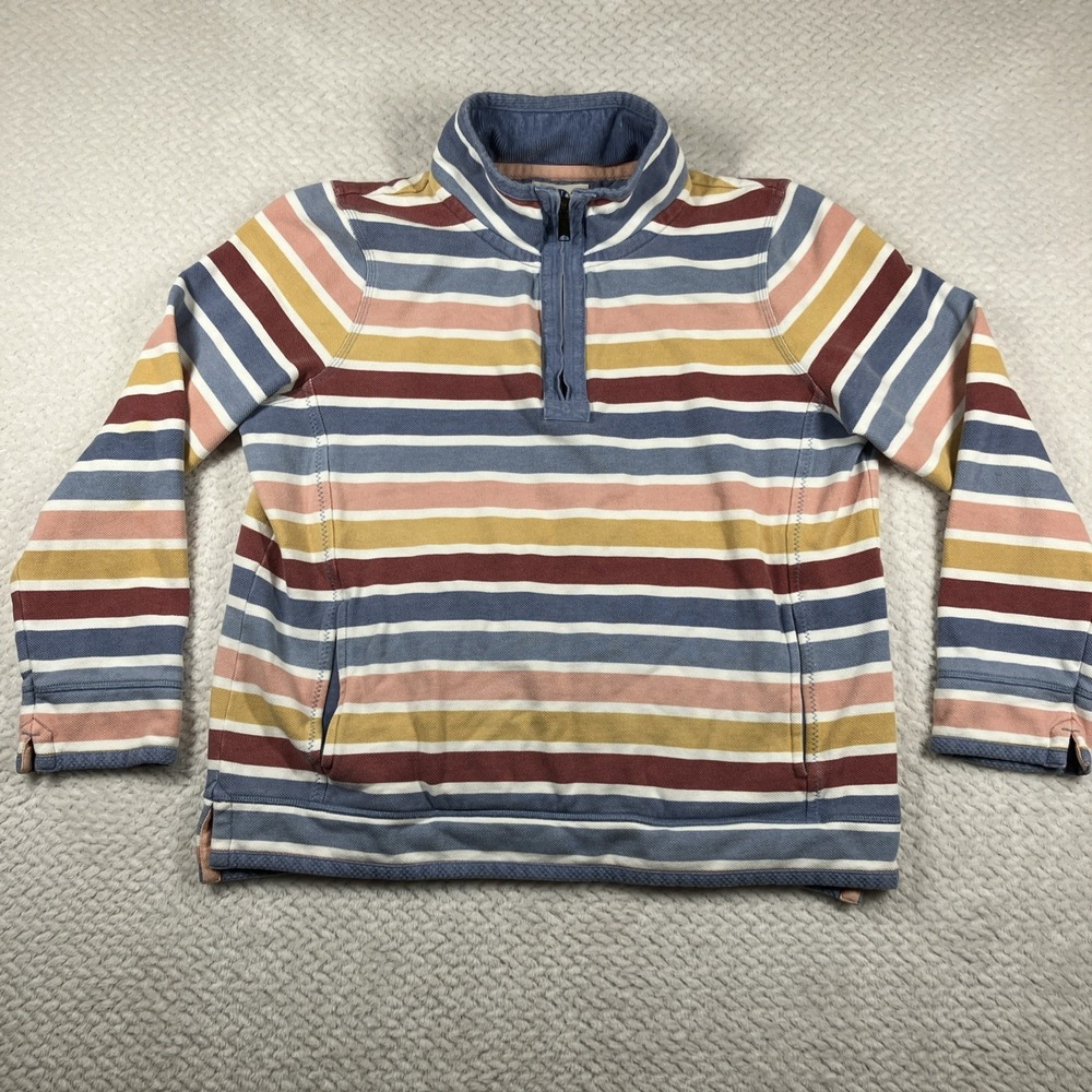 FatFace "The Airlie" Women's Large 1/4 Zip Sz‎ US 12 Preppy Rugby UK
